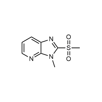 3-甲基-2-(甲基磺酰基)-3H-咪唑并[4,5-b]吡啶结构式