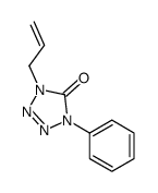 1-phenyl-4-prop-2-enyltetrazol-5-one结构式