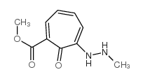 1,3,5-Cycloheptatriene-1-carboxylicacid,6-(2-methylhydrazino)-7-oxo-,methyl结构式