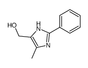 4-甲基-2-苯基-1H-咪唑-5-甲醇结构式