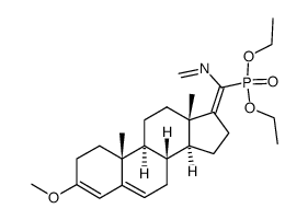 (E)-17-((Diethylphosphono)isocyanomethylene)-3-methoxyandrosta-3,5-diene结构式