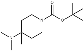 4-(二甲基氨基)-4-甲基哌啶-1-甲酸叔丁酯结构式