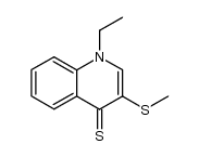 1-ethyl-3-methylthio-4-thioxo-1,4-dihydroquinoline Structure