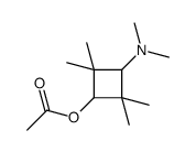 [3-(dimethylamino)-2,2,4,4-tetramethylcyclobutyl] acetate Structure