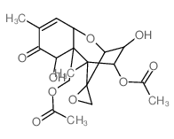 Trichothec-9-en-8-one,4,15-bis(acetyloxy)-12,13-epoxy-3,7-dihydroxy-, (3a,4b,7a)-结构式