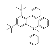 1-methyl(diphenyl)silyl-2-phenyl-3,5-bis(trimethylsilyl)benzene Structure