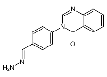 3-(4-methanehydrazonoylphenyl)quinazolin-4-one结构式