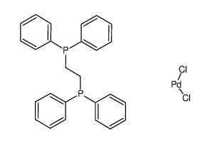 1,2-双(二苯基磷乙烷)二氯化钯结构式