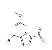 ethyl-(2-bromomethyl-5-nitro)imidazolylacetate结构式