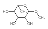 甲基α-L-吡喃鼠李糖苷结构式