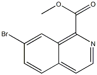 7-溴异喹啉-1-甲酸甲酯结构式