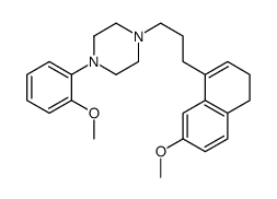 4-(3-(1,2-dihydro-6-methoxynaphthalen-4-yl)-n-propyl)-1-(2-methoxyphenyl)piperazine结构式