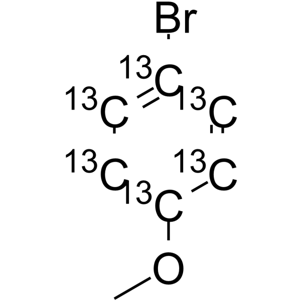 4-Bromoanisole-13C6结构式