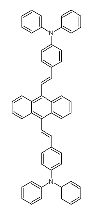 (E,E)-4,4’-[9,10-蒽二基二-2,1-乙烯基]双[N,N-二苯基苯胺]结构式