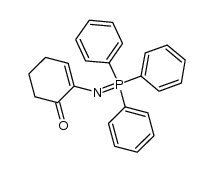 2-((triphenylphosphoranylidene)amino)cyclohex-2-enone结构式