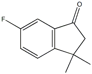 6-FLUORO-3,3-DIMETHYL-2,3-DIHYDRO-1H-INDEN-1-ONE结构式