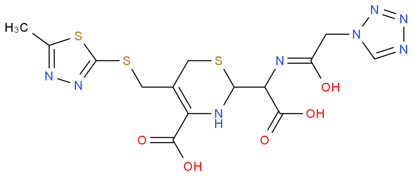 头孢唑林杂质20结构式