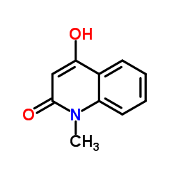 4-羟基-1-甲基-2-喹诺酮结构式
