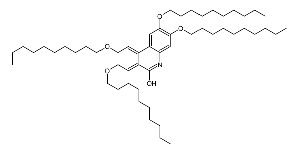 2,3,8,9-tetrakis-decoxy-5H-phenanthridin-6-one Structure