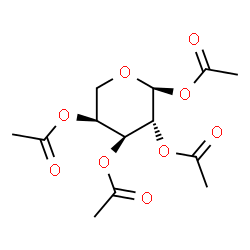 1-O,2-O,3-O,4-O-Tetraacetyl-α-L-arabinopyranose结构式