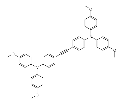 4-[2-[4-(4-methoxy-N-(4-methoxyphenyl)anilino)phenyl]ethynyl]-N,N-bis(4-methoxyphenyl)aniline Structure
