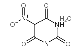 5-nitrohexahydropyrimidine-2,4,6-trione hydrate structure