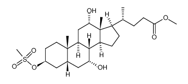 methyl 3β-mesyloxycholate Structure