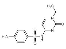 4-氨基-N-(1-乙基-2-氧代-1,2-二氢嘧啶-4-基)苯磺酰胺结构式