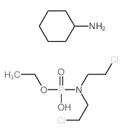 bis(2-chloroethyl)amino-ethoxy-phosphinic acid; cyclohexanamine picture
