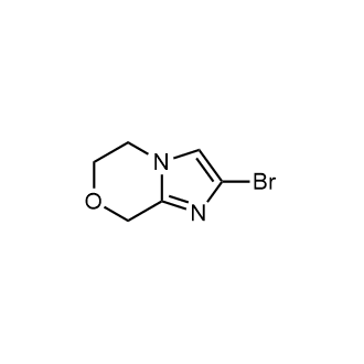 2-溴-5,6-二氢-8H-咪唑并[2,1-c][1,4]噁嗪结构式