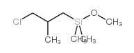 3-氯异丁基二甲基甲氧基硅烷结构式