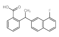 Benzoic acid,2-[1-(8-fluoro-2-naphthalenyl)ethyl]-结构式