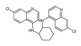 (1S,2R)-1-N,2-N-bis(7-chloroquinolin-4-yl)cyclohexane-1,2-diamine Structure
