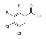 4,5-dichloro-2,3-difluorobenzoic acid Structure