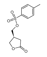 (S)-(5-oxotetrahydrofuran-3-yl)methyl 4-methylbenzenesulfonate结构式