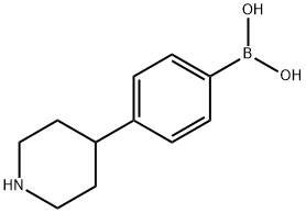 (4-(piperidin-4-yl)phenyl)boronic acid结构式