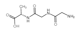 甘氨酰甘氨酰-L-丙氨酸结构式