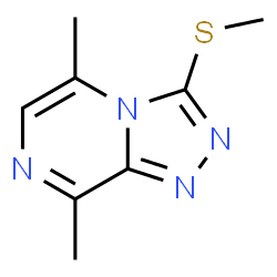 5,8-Dimethyl-3-(methylthio)-1,2,4-triazolo[4,3-a]pyrazine结构式
