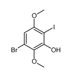3-溴-6-碘-2,5-二甲氧基苯酚结构式