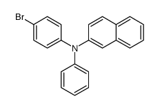 N-(4-溴苯基)-N-苯基-2-萘胺结构式