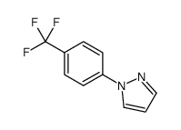 1-(4-(三氟甲基)苯基)-1H-吡唑结构式