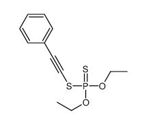 diethoxy-(2-phenylethynylsulfanyl)-sulfanylidene-λ5-phosphane Structure