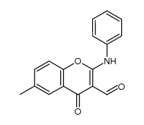 6-methyl-4-oxo-2-(phenylamino)-4H-chromene-3-carbaldehyde Structure