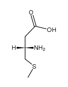 (S)-3-amino-4-methylsulfanyl-butyric acid结构式