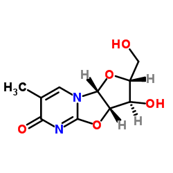 2,2'-脱水-5-甲基尿苷结构式