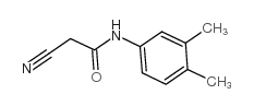 2-氰基-N-(3,4-二甲基苯基)-乙酰胺结构式