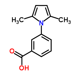 3-(2,5-二甲基吡咯-1-基)苯甲酸结构式