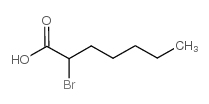 A-溴庚酸结构式