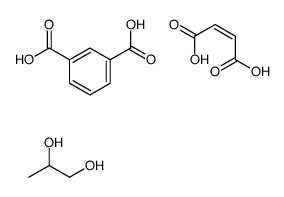 间苯二甲酸与反-2-丁烯二酸和1,2-丙二醇的聚合物结构式
