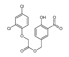 (4-hydroxy-3-nitrophenyl)methyl 2-(2,4-dichlorophenoxy)acetate Structure